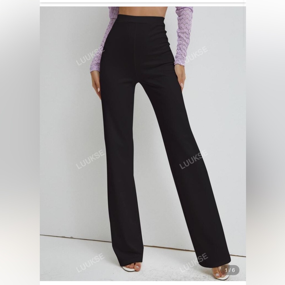 HIGH WAISTED STRAIGHT LEG PANTS